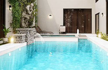 Indoor Pool Design - Hamptons Happiness