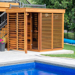 Outdoor Sauna by Pool