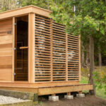 Outdoor Sauna on Platform